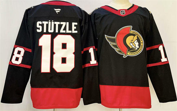 Women's Ottawa Senators #18 Tim Stutzle Fanatics Home Black Player Jersey